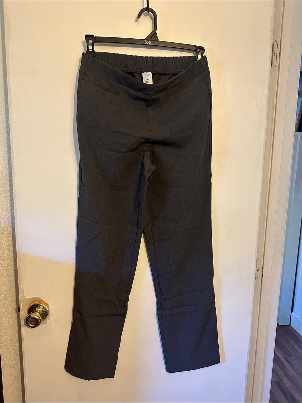 Time and Tru Women's Black Straight-Leg Trousers